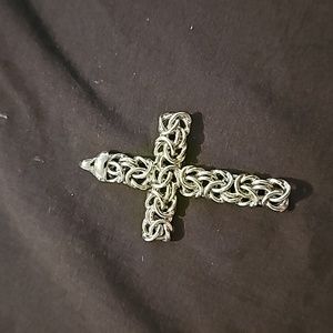 Woven Cross Charm